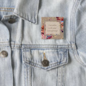 ヴィンテージ素朴カスタムフローラ文字 缶バッジ (インサイチュ)