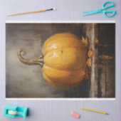 ヴィンテージ素朴カボチャティッシュペーパーデクページ 薄葉紙 (クラフト)