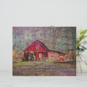 ヴィンテージ素朴カントリーオールドレッドテクスチャー (スタンド正面)