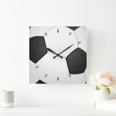 ヴィンテージ素朴カントリーサッカー場 スクエア壁時計 (ホーム)