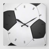 ヴィンテージ素朴カントリーサッカー場 スクエア壁時計 (正面)