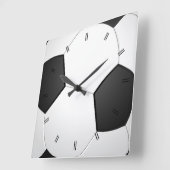 ヴィンテージ素朴カントリーサッカー場 スクエア壁時計 (傾斜)