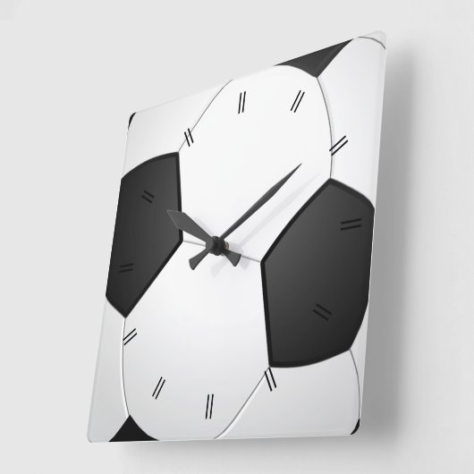 ヴィンテージ素朴カントリーサッカー場 スクエア壁時計 (傾斜)