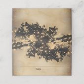 ヴィンテージ素朴カントリーツリー結婚ライト プレイスカード (外部開封)