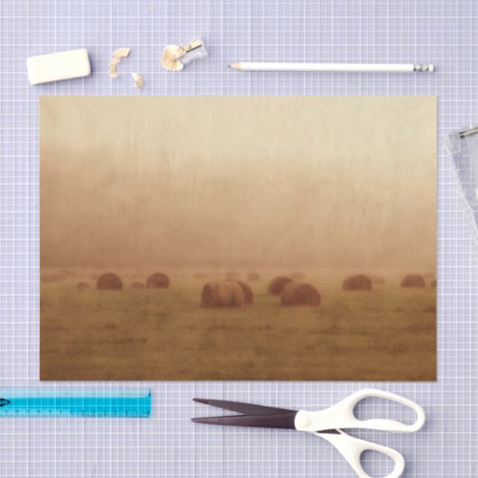 ヴィンテージ素朴カントリーファームハウスヘイバレス 薄葉紙 (クラフト)