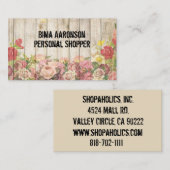 ヴィンテージ素朴カントリーフェンス名刺 名刺 (正面/裏面)