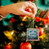 ヴィンテージ素朴カントリーホームエフェメラ セラミックオーナメント