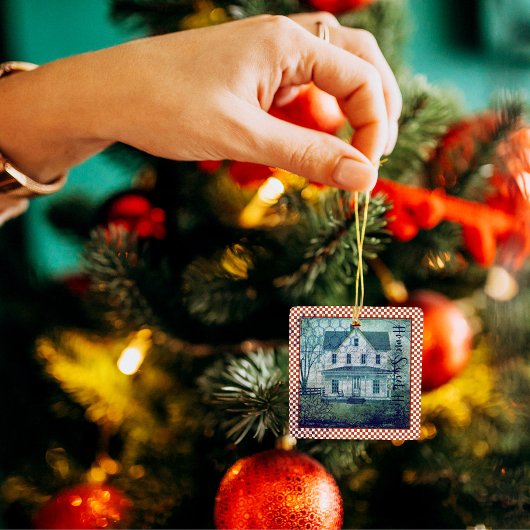 ヴィンテージ素朴カントリーホームエフェメラ セラミックオーナメント