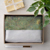 ヴィンテージ素朴ガールフランスのダリアデクページ 薄葉紙 (ギフト)