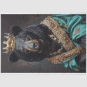 ヴィンテージ素朴クラウンキングベアデクページ 薄葉紙 (正面)