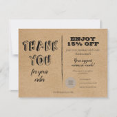 ヴィンテージ素朴クラフトご注文割引 (正面)