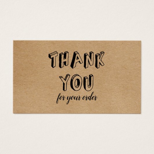 ヴィンテージ素朴クラフトご注文 (正面)