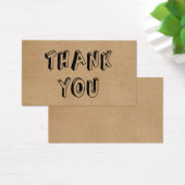 ヴィンテージ素朴クラフトサンキューカード (デスク)