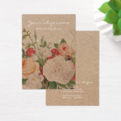 ヴィンテージ素朴クラフトシックフローライヤリング表示 (デスク)