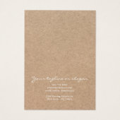 ヴィンテージ素朴クラフトシックフローライヤリング表示 (裏面)