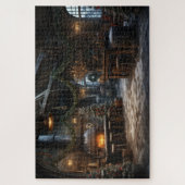 ヴィンテージ素朴クリスマスシーン暖炉 ジグソーパズル (縦)