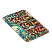 ヴィンテージ素朴クリスマステリアヨークシャードッグ マグネット (右側)