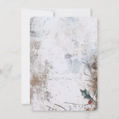 ヴィンテージ素朴クリスマスディナーパーティー 招待状 (裏面)