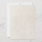 ヴィンテージ素朴クリームフローラフレームブライダルブランチ 招待状 (裏面)