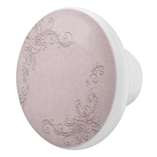 ヴィンテージ素朴グラマーエレガントバラシャビーシック セラミックノブ (右)