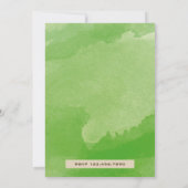 ヴィンテージ素朴グリーンランタンバースデーパーティー 招待状 (裏面)