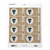 ヴィンテージ素朴グレープジャパーソナライズされたムHラベル ラベル (フルシート)