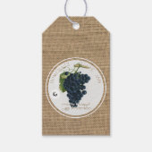 ヴィンテージ素朴グレープジャム企業のギフトラベル ギフトタグ (正面)