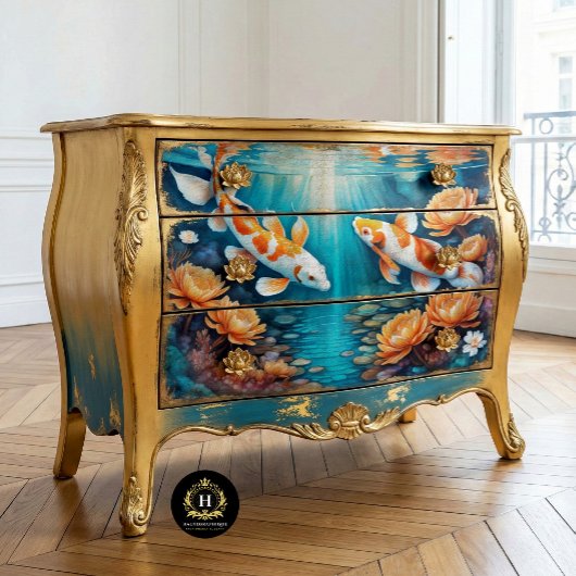 ヴィンテージ素朴コイ魚の切り離し 薄葉紙