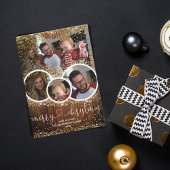 ヴィンテージ素朴コラージュクリスマスファーム シーズンカード