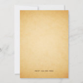 ヴィンテージ素朴コンパス誕生日パーティー 招待状 (裏面)