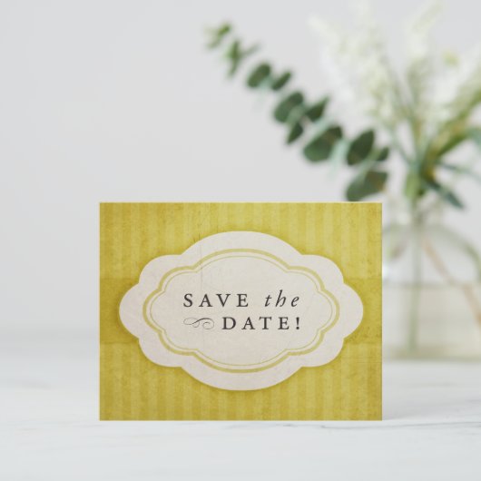 ヴィンテージ素朴ゴールデンイエローザデイト セーブザデート (スタンド正面)