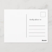 ヴィンテージ素朴サンタカントリーのクリスマスグリーティング ポストカード (裏面)