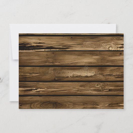 ヴィンテージ素朴サンフラワーズカントリーリハーサル 招待状 (裏面)