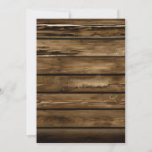 ヴィンテージ素朴サンフラワーズカントリーRSVPカード 招待状 (裏面)