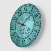 ヴィンテージ素朴シャビーシック動揺してアンティークカッコいい ラージ壁時計 (傾斜)