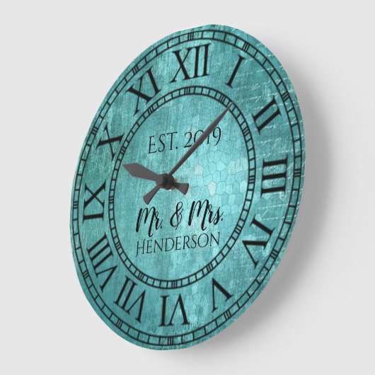 ヴィンテージ素朴シャビーシック動揺してアンティークカッコいい ラージ壁時計 (傾斜)