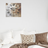 ヴィンテージ素朴シャビーシック動揺してアンティーク スクエア壁時計