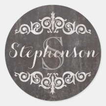 ヴィンテージ素朴シャルボードスクリプト名モノグラム