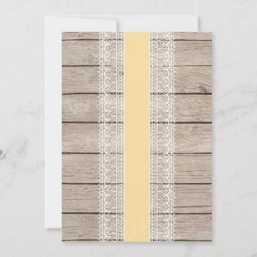 ヴィンテージ素朴シャワー招待状、ベビー又はブライダル 招待状 (裏面)