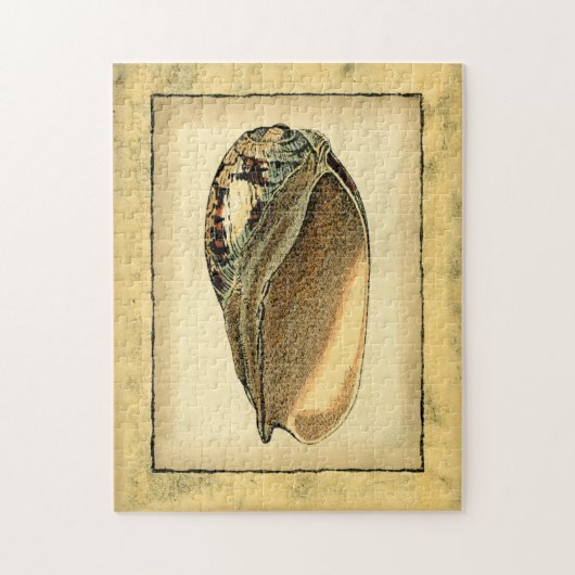 ヴィンテージ素朴シーシェル ジグソーパズル (縦)