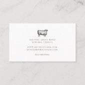 ヴィンテージ素朴シープファーム 名刺 (裏面)