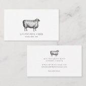 ヴィンテージ素朴シープファーム 名刺 (正面/裏面)