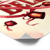 ヴィンテージ素朴ジンルベルウォールアートプリントポスター ポスター (角)