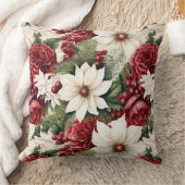 ヴィンテージ素朴スの花離れのパターン クッション (ブランケット)