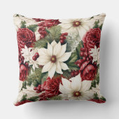 ヴィンテージ素朴スの花離れのパターン クッション (裏面)