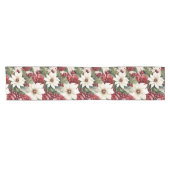 ヴィンテージ素朴スの花離れのパターン ショートテーブルランナー (横)