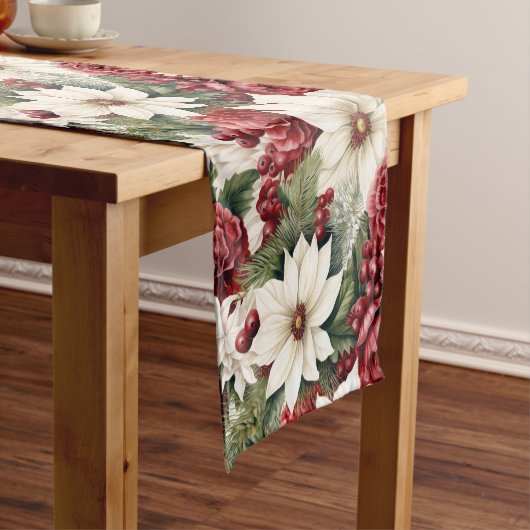 ヴィンテージ素朴スの花離れのパターン ショートテーブルランナー (インサイチュ)