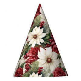 ヴィンテージ素朴スの花離れのパターン パーティーハット