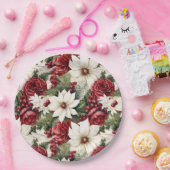 ヴィンテージ素朴スの花離れのパターン ペーパープレート (パーティー)