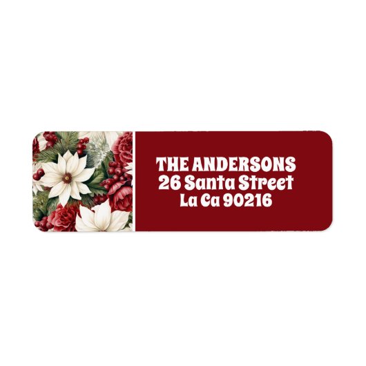 ヴィンテージ素朴スの花離れのパターン ラベル (正面)